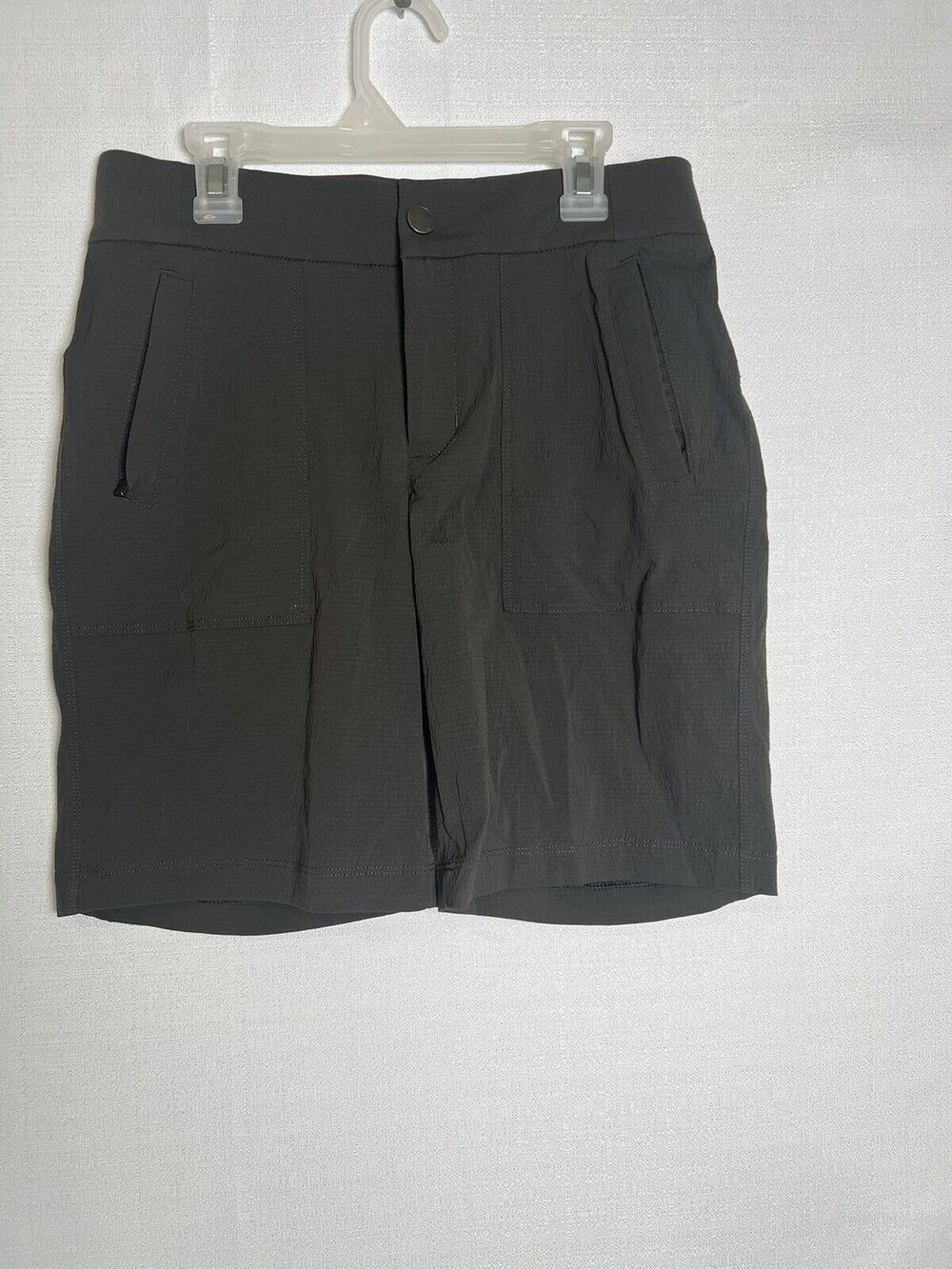 Athleta Gray nylon Hiking/Running shorts womens size 0 rn 54023
